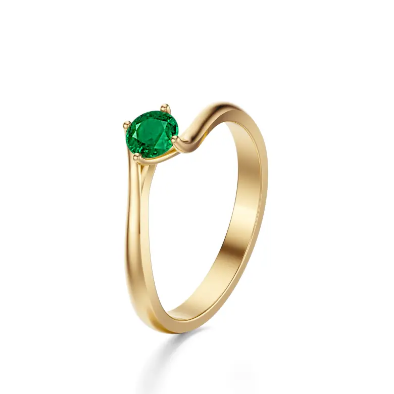 Pierścionek zaręczynowy z szmaragdem AJPZ_057